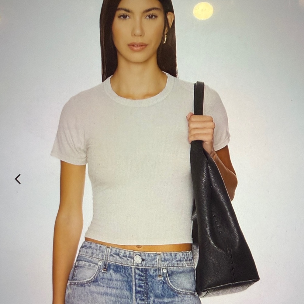 Michael Lauren Rhea Short Sleeve Fitted Top